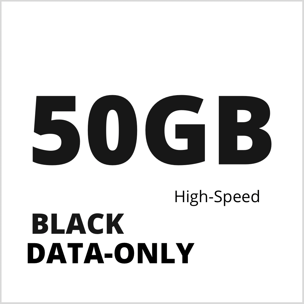 boom! BLACK 50GB Data Only plan
